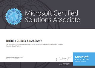 Microsoft Certified Solution Associate : Cloud Platform