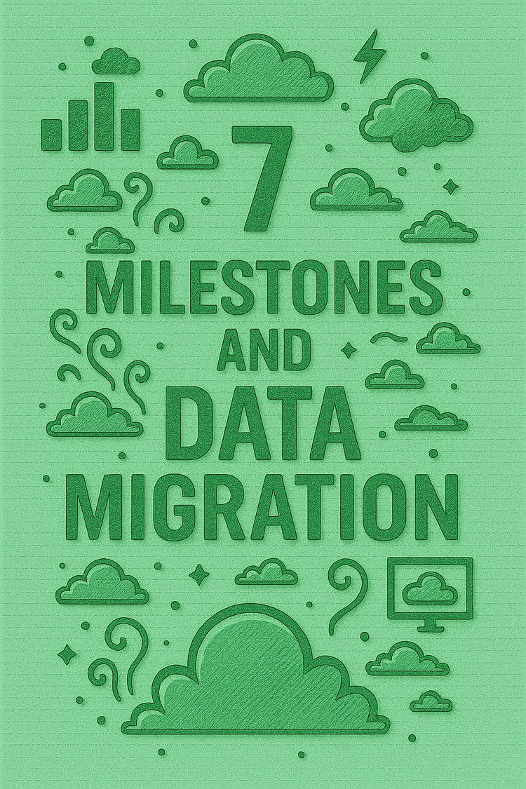 7 Milestones of a Data Migration with D365 - image generated by Copilot AI with GPT-5